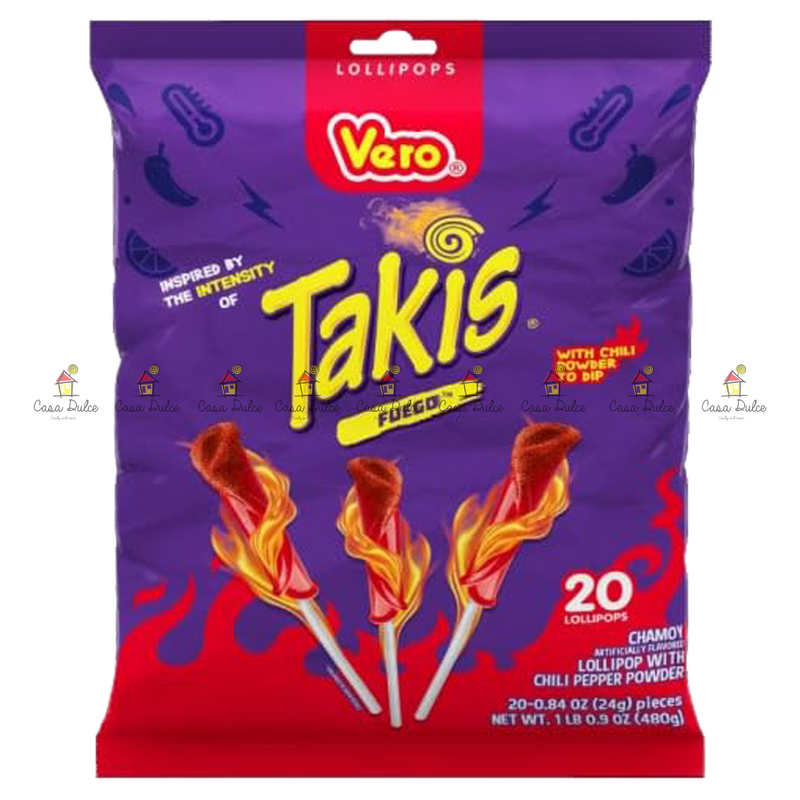 Vero - Paleta Takis Fuego 16/20pc