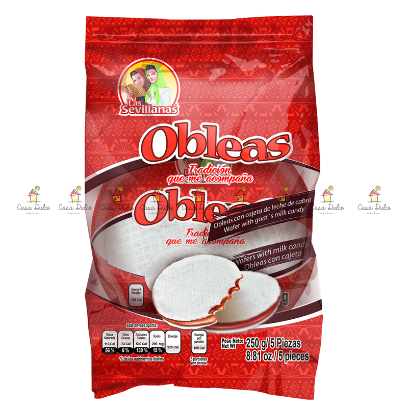 Las Sevillanas - Oblea Grande Cajeta 20/5pc