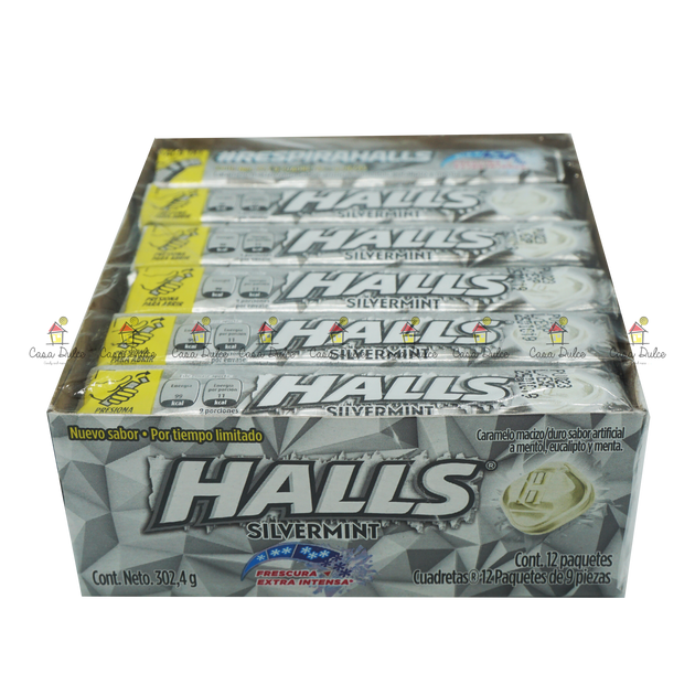 Adams - Halls Silvermint 12ct | Casa Dulce