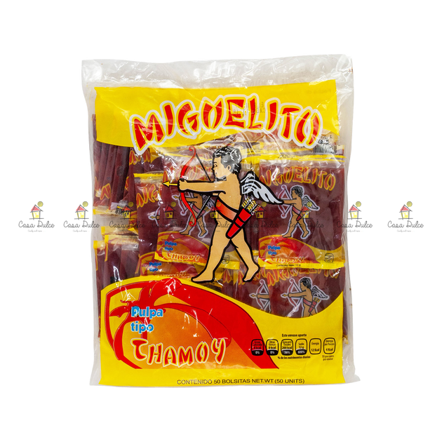 Miguelito Pulpa Chamoy 25x50pc | Casa Dulce